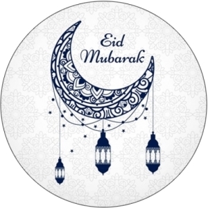 Eid / Ramadan Mubarak 37mm circle labels design 22