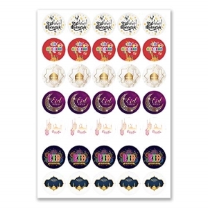 Eid Mubarak Stickers, Ramadan Kareem Islam Muslim, Mixed Designs
