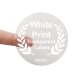 64mm white print transparent stick on a finger to show the size