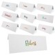 Personalised Metallic Name Place Cards