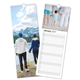 Personalised photo kitchen calendar for 2027 with family pictures and lined daily spaces for appointments and notes.