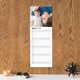 slim calendar handing on wall