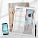 Personalised A4 daily planner calendar featuring a beach family photo and January 2027 writing lines.