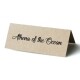 Personalised Place Cards Athena of Ocean Font on Kraft