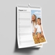 Personalised A3 family organiser calendar with a large photo and individual writing space for every day.