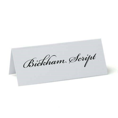 Personalised Place Cards Bickham Script Font