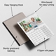 Marble A3 photo wall calendar with wire binding, hanging hook, sturdy greyboard backing and 170gsm silk pages.