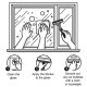 infographic for static cling window sticker