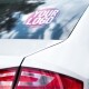 window sticker on car