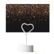 Flat Falling Glitter Table Place Cards