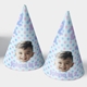 Personalised Party Hat Blue Stars