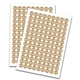 Kraft White Print Circle Labels 19mm