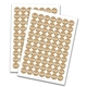 Kraft White Print Circle Labels 25mm