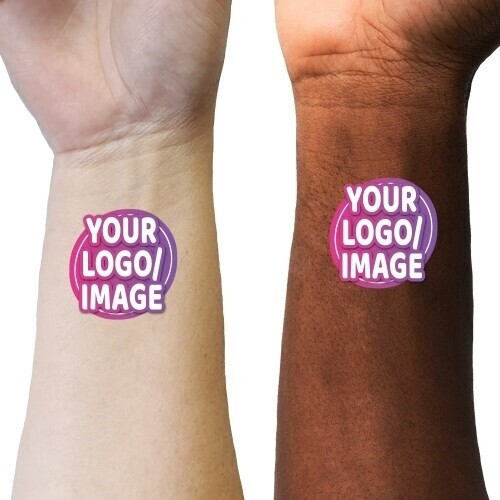 showing temporary tattoos on different skin tones