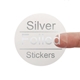Transparent Foil Stickers Circle 25mm