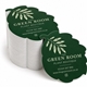 stack of die cut custom shaped business cards