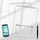 A3 blank wall calendar with a page being turned to reveal the February 2027 monthly calendar.