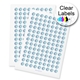 Transparent Circle Labels 19mm