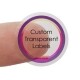 Transparent Circle Labels 19mm