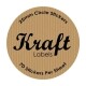 Kraft Circle Labels 25mm