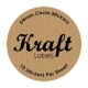 Kraft Circle Labels 64mm