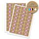 Kraft Rectangle Labels 64mm x 34mm