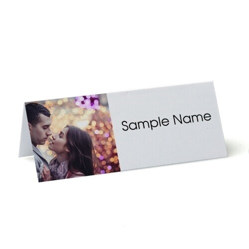 Place cards with image upload