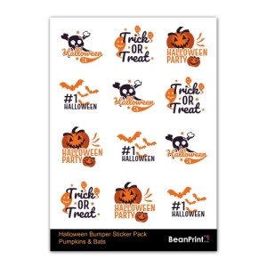 A5 Halloween Stickers Bumper Pack - Halloween & Bats £2.99