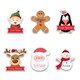 Personalised Christmas Gift Stickers 45mm x 45mm Die-Cut