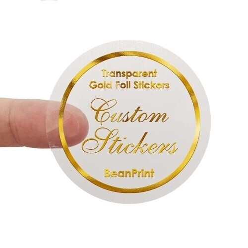 Transparent Foil Stickers Circle 35mm