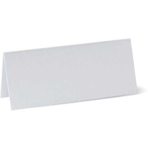 Blank white place cards