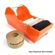 roll of packing tape with orange dispenser