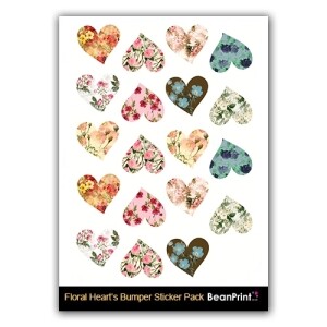 Floral Hearts Valentines Stickers Bumper Pack £2.99 Delivered