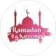 Ramadan Kareem sticker in red