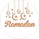 Ramadan with  half moons
