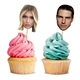 Personalised Face Cup Cake Toppers