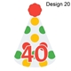 party hat for bunting design 20