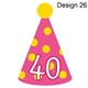 party hat for bunting design 26