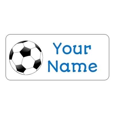 Design for Football Name Labels: black, blue, flower, girl, girlie, girly, magical, party, pink, pretty, purple, unicorn, white, wings