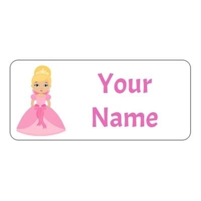 Design for Princess Name Labels: ballet, beauty, black, body, fitness, health, pilates, pink, silhouette, workout, yoga