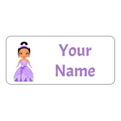 Design for Princess Name Labels: crayons, designer, draw, kids, paint, painter, white