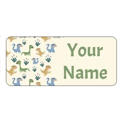 Design for Dinosaurs Name Labels: baby, blue, candy, girl, girlie, pattern, stripe, white