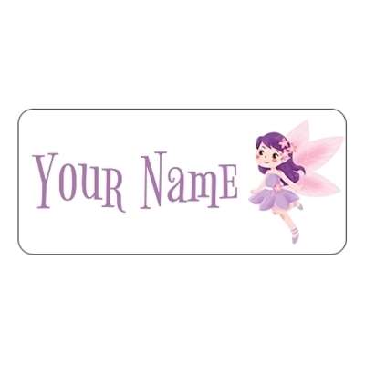 Design for Princess Name Labels: black, flower, general, green, plant, simple, smart, square, white