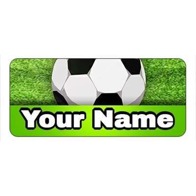 Design for Football Name Labels: pink, plain, wedding, white