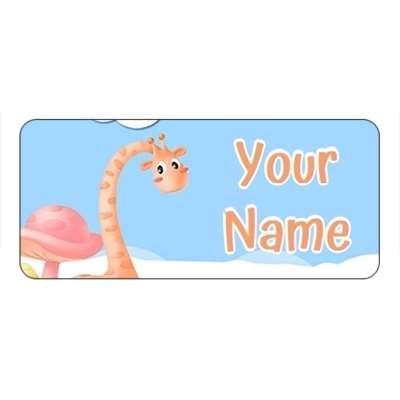 Design for Dinosaurs Name Labels: classic, classy, corcorpate, gold, smart, stripe, white
