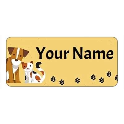 Design for Cat Name Labels: 