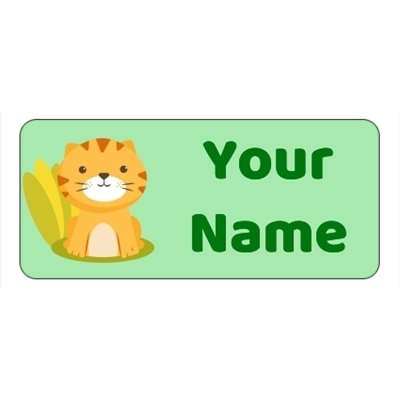 Design for Cat Name Labels: business, corporate, diet, floating, fruit, green, health, keep fit, nutrition, pip, red, simple, strawberry, water, white