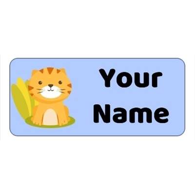 Design for Cat Name Labels: beauty, daisy, florist, flower, flower, gardener, gardening, landscape, maintance, pink, wedding, yellow