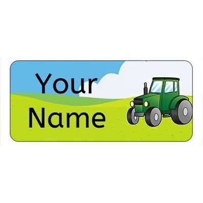Design for Tractors Name Labels: 