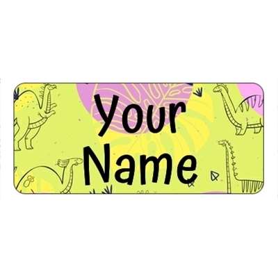 Design for Dinosaurs Name Labels: black, box, couriers, currier, men, move, move, moving, removals, van, white, yellow